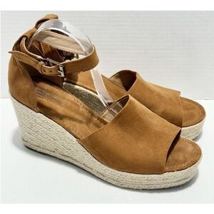 Universal Thread Women's Microsuede Espadrille Wedge Platform‎ Sandal  Size 11